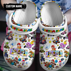 Funny Super Mario Clogs,Video Game Super Mario Clogs For Kids And Adults