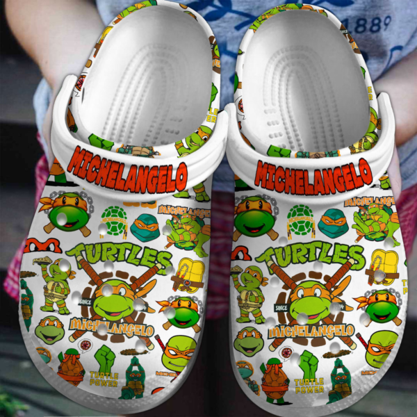 Ninja Turtle Michelangelo Clogs, Cartoon Clogs For Kids And Adults