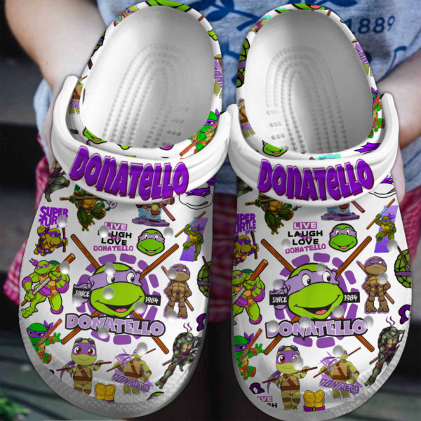 Ninja Turtle Donatello Clogs, Cartoon Clogs For Kids And Adults