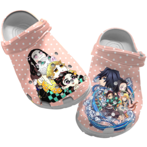 Favorite Demon Slayer Characters Unisex Clogs Shoes, Kimetsu No Yaiba Clogs, Anime Slippers, Japanese Anime Clog Shoes