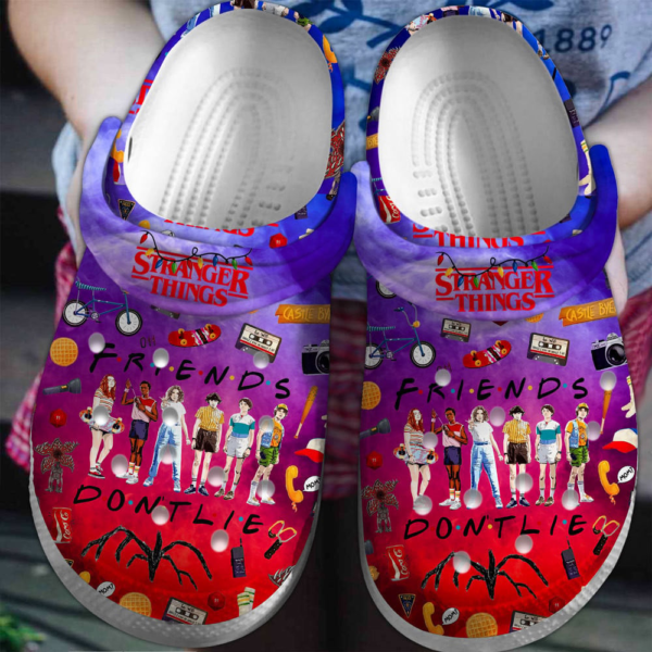 Friends Don't Lie Stranger Things Characters Clogs For Kids And Adults