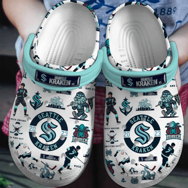 Seattle Kraken Team Clogs For Kids And Adults