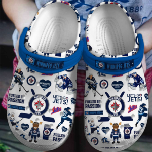 Winnipeg Jets Team Clogs For Kids And Adults