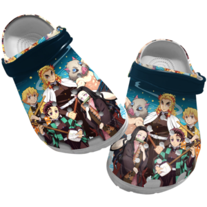 Demon Slayer Unisex Clogs Shoes, Kimetsu No Yaiba Clogs, Anime Slippers, Japanese Anime Clog Shoes