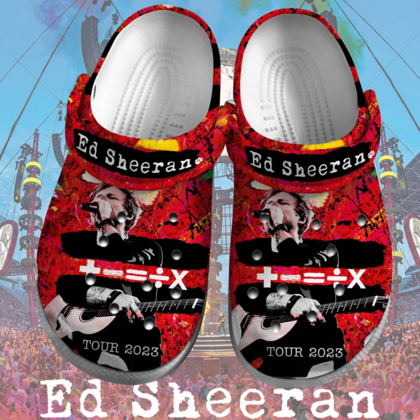 Ed Sheeran Tour 2023 Red Clogs