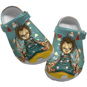 Horror Movie Character Halloween Chucky Clogs