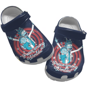 Peace Among World Rick And Morty Sitcom Clogs