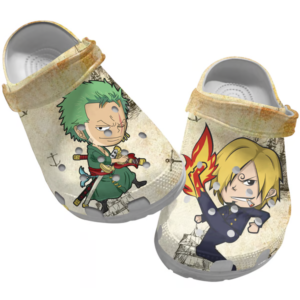 Cute Zoro And Sanji Clogs, One Piece Slippers