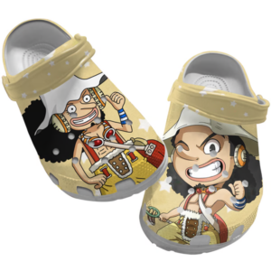 Usopp Print Clogs, One Piece Slippers