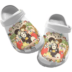 Funny Spirited Away Anime Characters Clogs