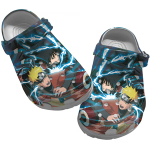 Naruto Graphic Design Slippers, Naruto Clogs Shoes, Japanese Anime Clog Shoes