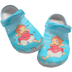 Happy Ponyo Anime Clogs For Kids And Adults