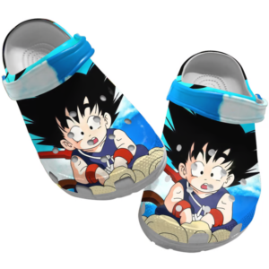 Cute Son Goku Dragon Ball Z Blue Clogs