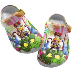 Cute Goku And Shenron Dragon Ball Anime Clogs