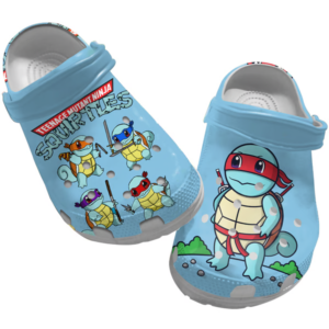 Cute Teenage Mutant Ninja Squirtle Blue Clogs