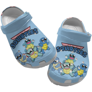 Funny Teenage Mutant Ninja Squirtle Blue Clogs