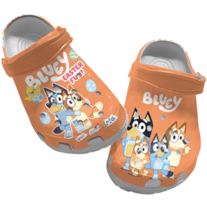 Bluey And Bingo Family Eater Fun Kids Clogs , Adults Clogs