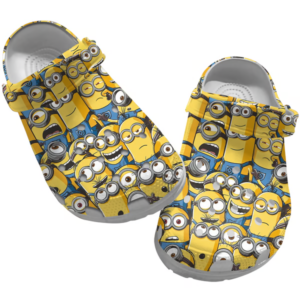 Funny Minions Pattern Cartoon Clogs