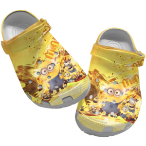 Minions Pattern Cartoon Yellow Clogs