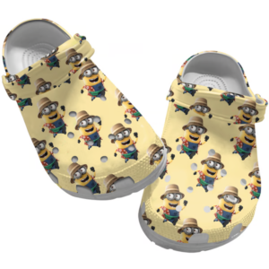 Minions Enjoy Summer Trip With Floral Hawaii Shirt Clogs