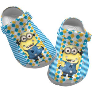 Happy Minion Cartoon Clogs For Kids And Adults