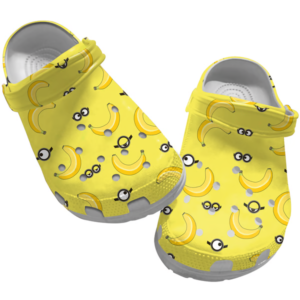 Minions Eyes & Banana Pattern Clogs