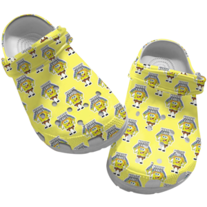 Spongebob Nobody Cares Yellow Clogs