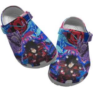 Classic Anime Graphic Art Naruto Slippers, Naruto Clogs Shoes, Japanese Anime Clog Shoes, Gift For Anime Fans