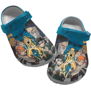 Beautiful Anime Graphic Art Naruto Slippers, Naruto Clogs Shoes, Japanese Anime Clog Shoes, Gift For Anime Fans