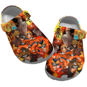 Comfortable Anime Naruto Slippers, Naruto Clogs Shoes, Japanese Anime Clog Shoes, Gift For Anime Fans