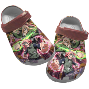 Strong Ninja Naruto Anime Slippers, Naruto Clogs Shoes, Japanese Anime Clog Shoes, Gift For Anime Fans