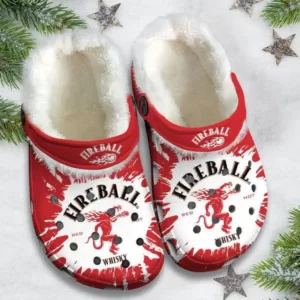 FIREBALL Whisky Tie Dye Fleece Clogs, Warm Fleece Clogs For Winter, Unisex Fleece Lined Clogs