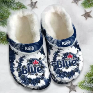 Labatt Blue Beer Fleece Clogs, Cozy Fleece Clogs For Winter