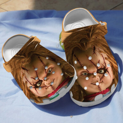 Chucky Doll Face Crocs