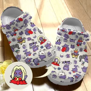 Gengar Cosplay Pokemon Clogs, Purple Color