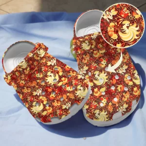 Pokemon Fire Pattern Clogs