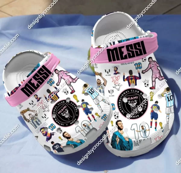 Messi Inter Miami Club The Goat Crocs For Kids & Adults