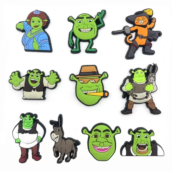 Funny Shrek Memes, Cat Dihia Clogs Jibbitz, Cute Clogs Charms, Cartoon Clogs Charms