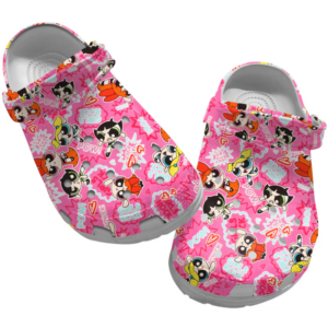 Funny Power Puff Girls Pow Pow Cartoon Clogs