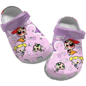 The Power Puff Girls Purple Clogs For Kids And Adults