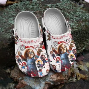 Child's Play Chucky Horror Movie Clogs