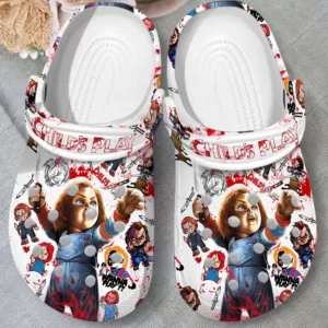 Child's Play Chucky Horror Movie Clogs