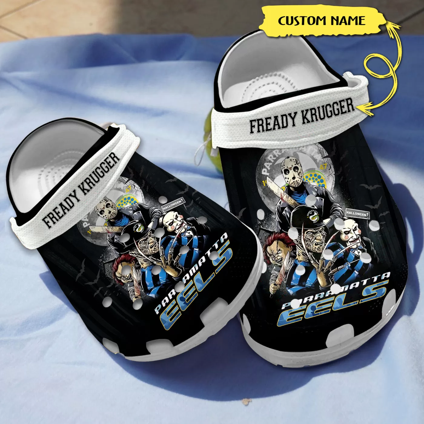 AFL Team Parramatta Eels Custom Name Clogs
