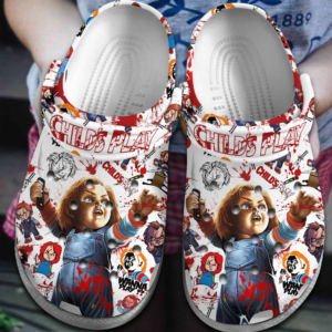 Child's Play Horror Chucky Doll Halloween Clogs