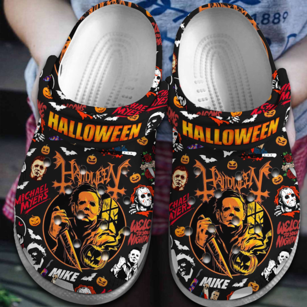 Scary Movie Character Michael Myers Halloween Black Clogs