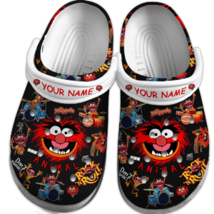 Funny The Red Muppet Elmo Clogs