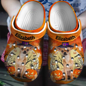 Personalized The Wizard Chihuahua Halloween Crocs