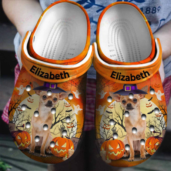 Personalized The Wizard Chihuahua Halloween Clogs