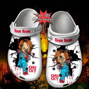 Personalized Horror Chucky Doll Clogs