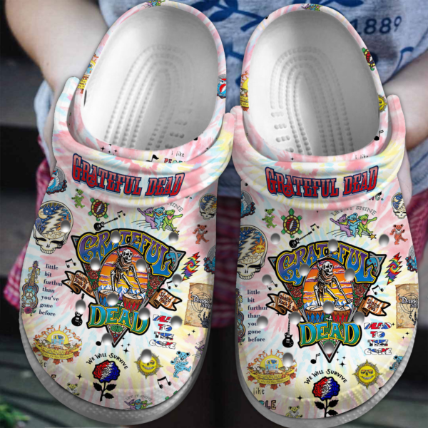 Comfortable Grateful Dead Music Band Crocs For Adults And Kids